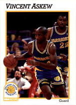 1991 NBA Hoops Base Set #365 Vincent Askew
