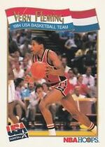 1991 NBA Hoops Base Set #558 Vern Fleming