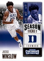 2016 Panini Contenders Draft Picks #52 Justise Winslow