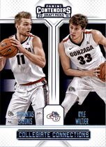 2016 Panini Contenders Draft Picks Collegiate Connections #16 Domantas Sabonis|Kyle Wiltjer