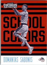 2016 Panini Contenders Draft Picks School Colors #16 Domantas Sabonis