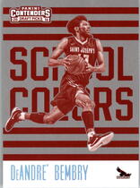 2016 Panini Contenders Draft Picks School Colors #18 Deandre Bembry