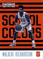 2016 Panini Contenders Draft Picks School Colors #20 Malachi Richardson