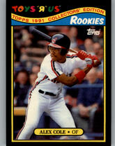 1991 Topps ToysRUs Rookies #5 Alex Cole