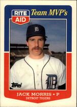 1988 Topps Rite-Aid Team MVPs #27 Jack Morris