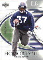 2003 Upper Deck Honor Roll #63 Cecil Sapp