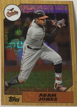 2017 Topps Silver Pack 1987 Topps Chrome Refractor Series 2 #87-AJ Adam Jones