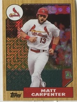 2017 Topps Silver Pack 1987 Topps Chrome Refractor Series 2 #87-MC Matt Carpenter