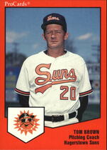1989 ProCards Hagerstown Suns #283 Tom Brown