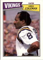 1987 Topps Base Set #206 Greg Coleman