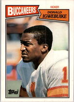 1987 Topps Base Set #390 Donald Igwebuike