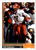 1991 Upper Deck Base Set #14 Rob Carpenter