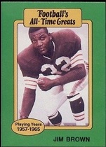 1987 Hygrade All-Time Greats #NNO Jim Brown