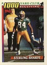 1991 Topps 1000 Yard Club #10 Sterling Sharpe