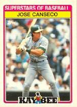 1989 Topps Kay-Bee Superstars of Baseball #3 Jose Canseco