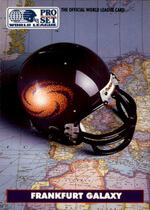 1991 Pro Set WLAF Helmets #3 Frankfurt Galaxy
