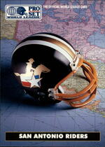 1991 Pro Set WLAF Helmets #10 San Antonio Riders