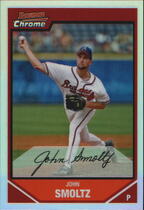 2007 Bowman Chrome Refractors #138 John Smoltz