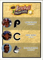 2008 Upper Deck Heroes #195 Mike Schmidt|Ernie Banks|Frank Robinson