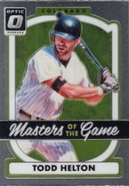 2017 Donruss Optic Masters of the Game #MG13 Todd Helton