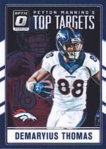 2016 Donruss Peyton Manning Top Targets #4 Demaryius Thomas|Peyton Manning