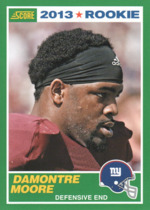 2013 Score Base Set #353 Damontre Moore