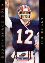 1992 Pro Line Portraits QB Gold #10 Jim Kelly