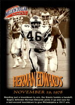 1997 Fleer Million Dollar Moments #25 Herman Edwards