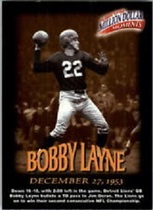1997 Fleer Million Dollar Moments #35 Bobby Layne