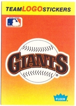 1991 Fleer Team Logo Stickers #NNO Giants