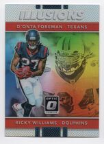 2017 Donruss Optic Illusions #19 Donta Foreman|Ricky Williams