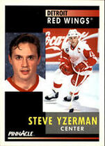1991 Pinnacle Base Set #75 Steve Yzerman