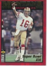 1995 Upper Deck Collectors Choice Joe Montana Chronicles #JM2 Joe Montana