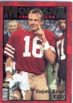 1995 Upper Deck Collectors Choice Joe Montana Chronicles #JM7 Joe Montana