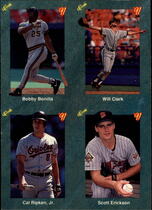 1991 Classic III #NNO Bobby Bonilla|Will Clark|Cal Ripken Jr.|Scott Erickson