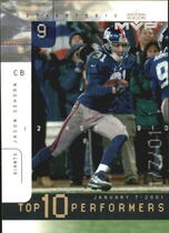 2001 Upper Deck MVP Top 10 Performers #TOP9 Jason Sehorn