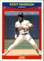 1990 Score 100 Superstars #90 Rickey Henderson