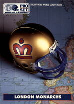 1991 Pro Set WLAF Helmets #4 London Monarchs