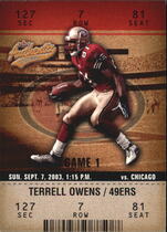 2003 Fleer Authentix #24 Terrell Owens