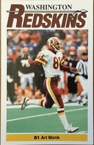 1990 Team Issue Washington Redskins Police #NNO Art Monk