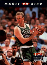1992 SkyBox USA #102 Magic on Bird