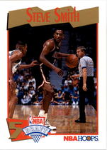 1991 NBA Hoops Base Set #550 Steve Smith