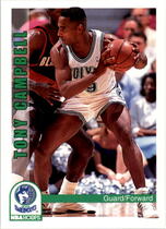 1992 NBA Hoops Base Set #136 Tony Campbell