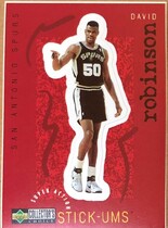 1997 Upper Deck Collectors Choice Stick'Ums #S24 David Robinson