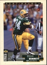 1995 Upper Deck Collectors Choice Update Post Season Heroics Gold #14 Edgar Bennett