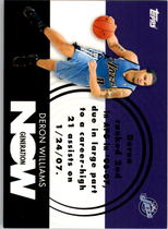 2007 Topps Generation Now #GN13 Deron Williams