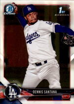 2018 Bowman Chrome Prospects #BCP36 Dennis Santana