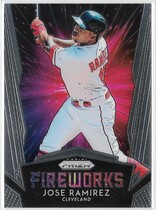 2019 Panini Prizm Fireworks #F3 Jose Ramirez
