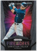 2019 Panini Prizm Fireworks #F4 Christian Yelich