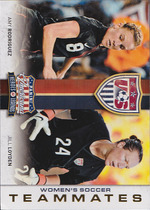 2012 Panini Americana Heroes and Legends US Womens Soccer Teammates #4 Amy Rodriguez|Jill Loyden